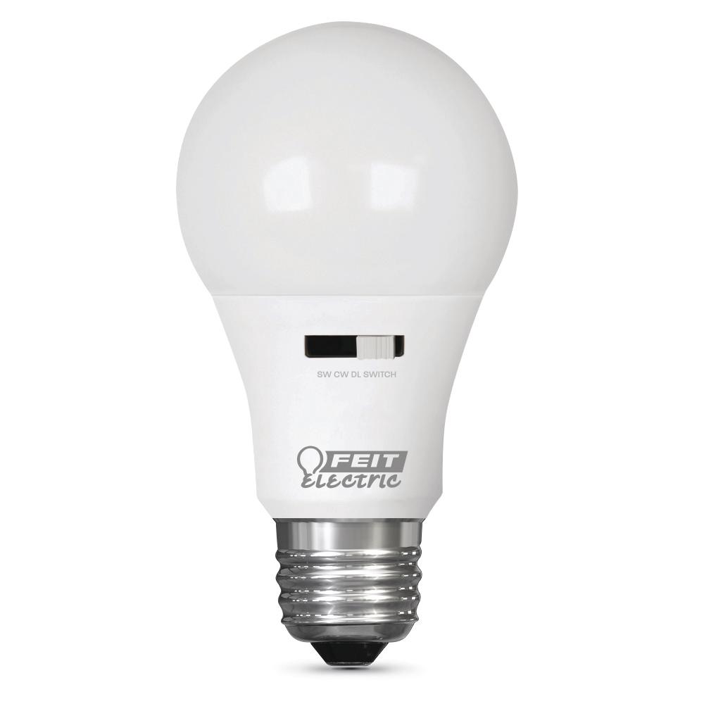 Feit Electric Smart Bulb Led Bulbs Light The Home Depot 60 Watt Equivalent A19 Intellibulb Color Choice Led Light Bulb Soft White Cool