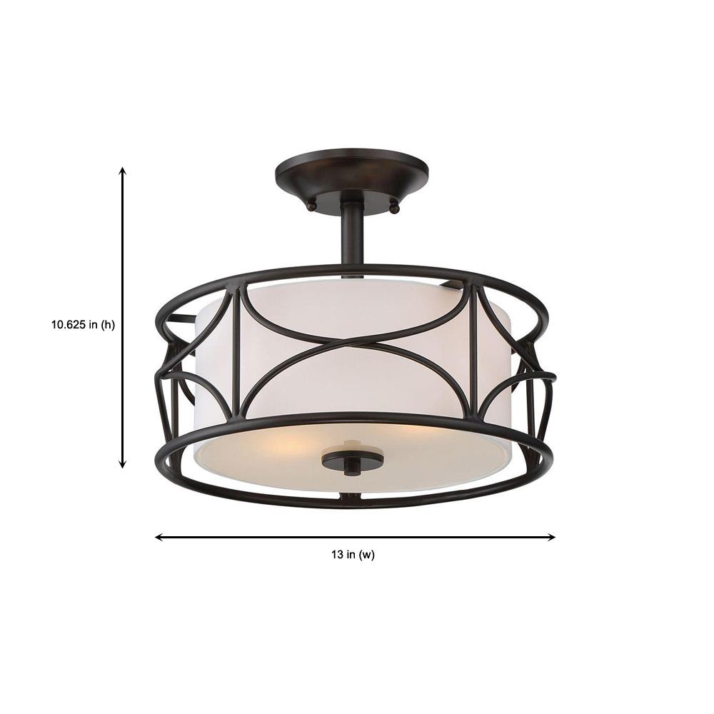 Designers Fountain 88611-ORB Semi-Flush Oil Rubbed Bronze
