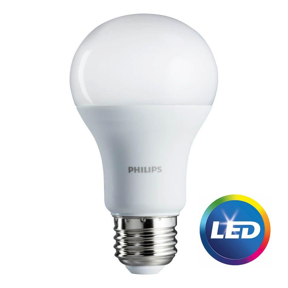  Philips 100W Equivalent Soft White A19 LED Light Bulb 8 