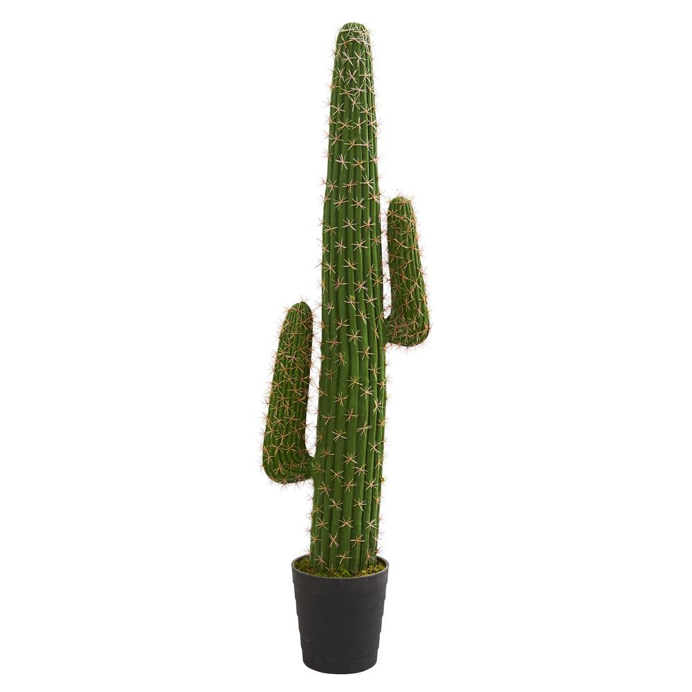 Nearly Natural Indoor 4.5 ft. Cactus Artificial Plant-6329 ...