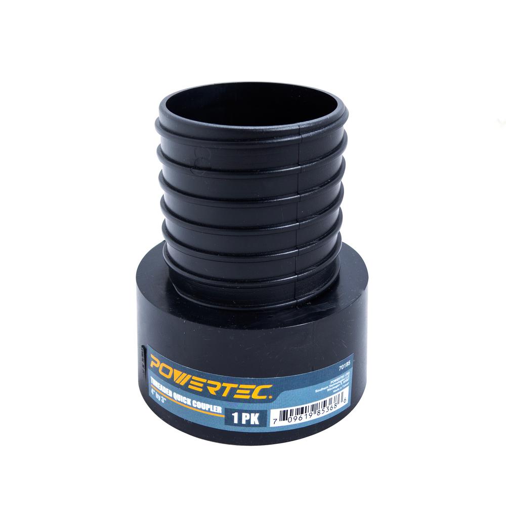 POWERTEC 4 in. x 3 in. Threaded Quick Coupler70185 The Home Depot