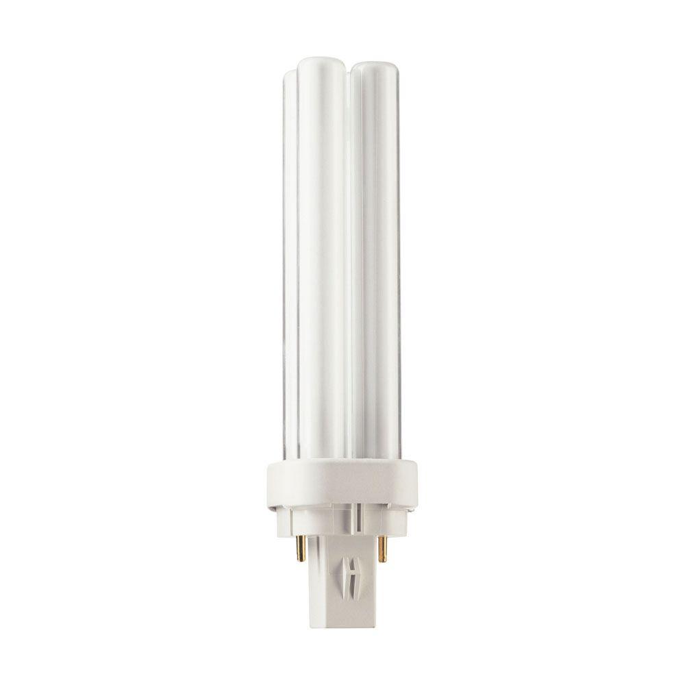 Philips 18-Watt Soft White (2700K) PL-C 4-Pin (G24q-2) Energy ...