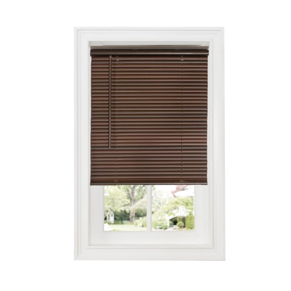 Achim Mahogany 1 In. Cordless Room Darkening Vinyl Blind - 46 In. W X ...