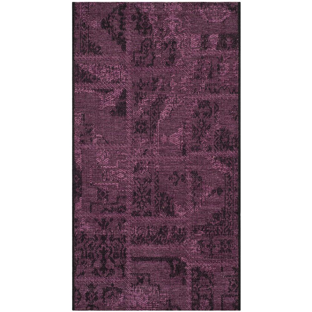 Safavieh Palazzo Black Purple 2 Ft X 4 Area Rug Pal121 56c7 Safavieh Palazzo Black Purple 2 Ft X 4 Area Rug