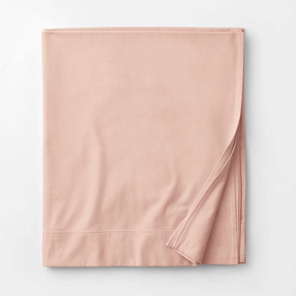 The Company Store Legacy Velvet Flannel Dusty Rose Solid Twin Flat Sheet Ea73 T Dusty Rose The Home Depot