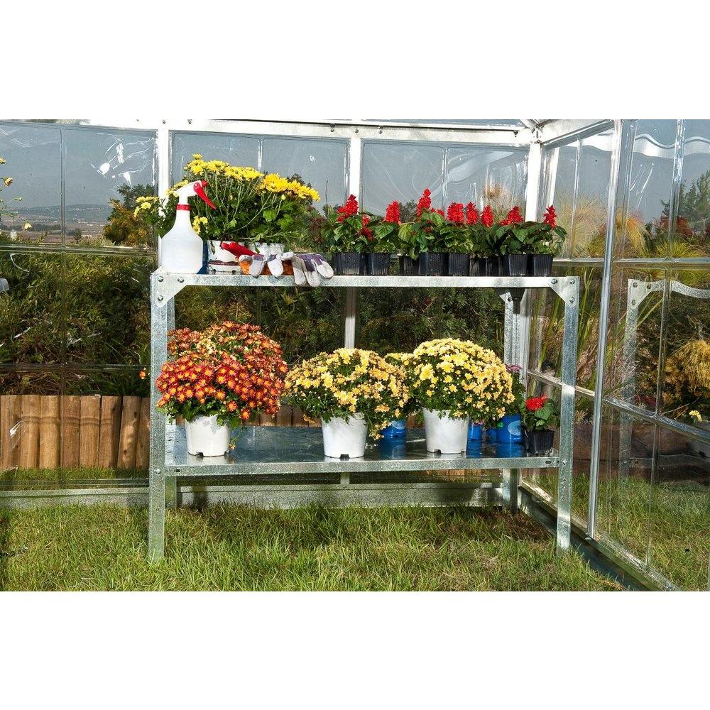 polytunnel potting bench multi purpose staging 4ft x 2ft garden greenhouse