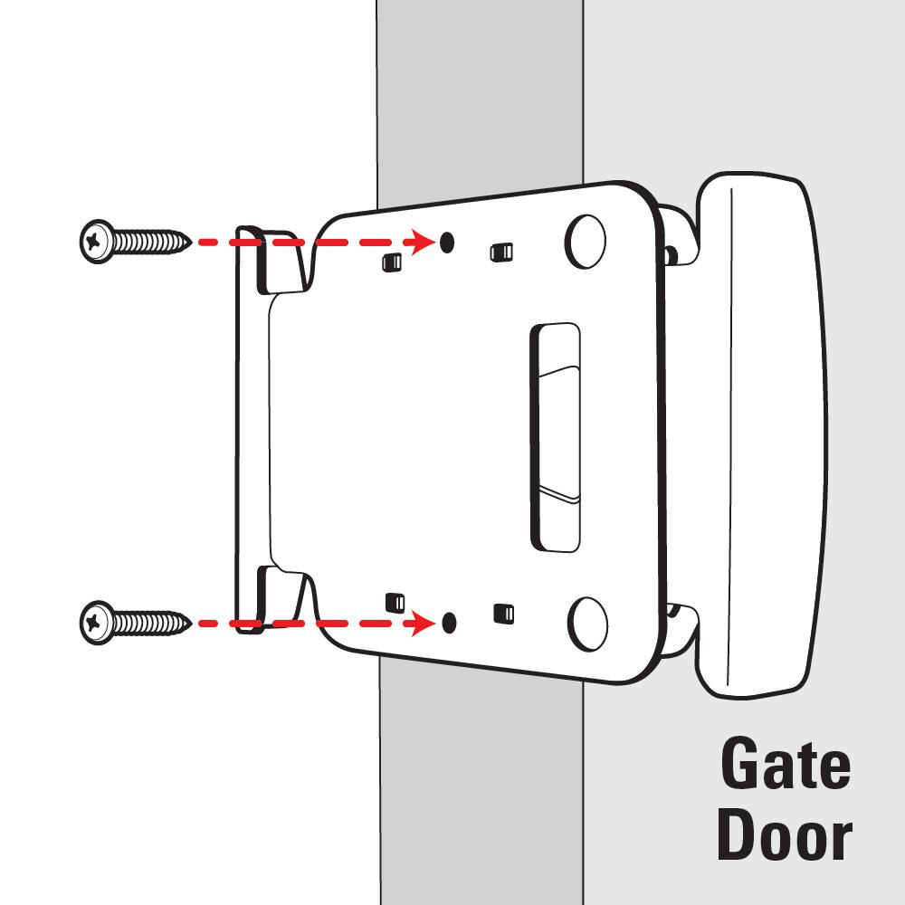 Gate Latch Fence Gates Handle Latches 2Way Reversible Push Pull Open Activation