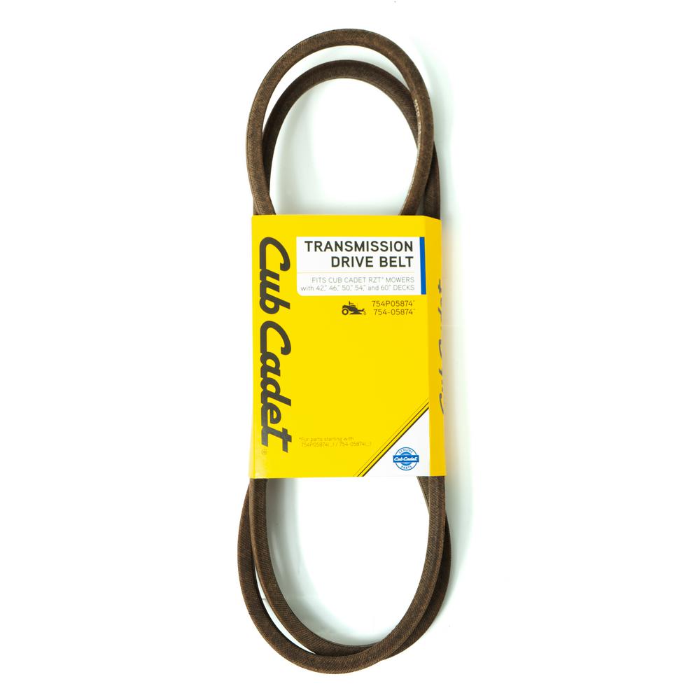 cub cadet rzt 50 deck belt length