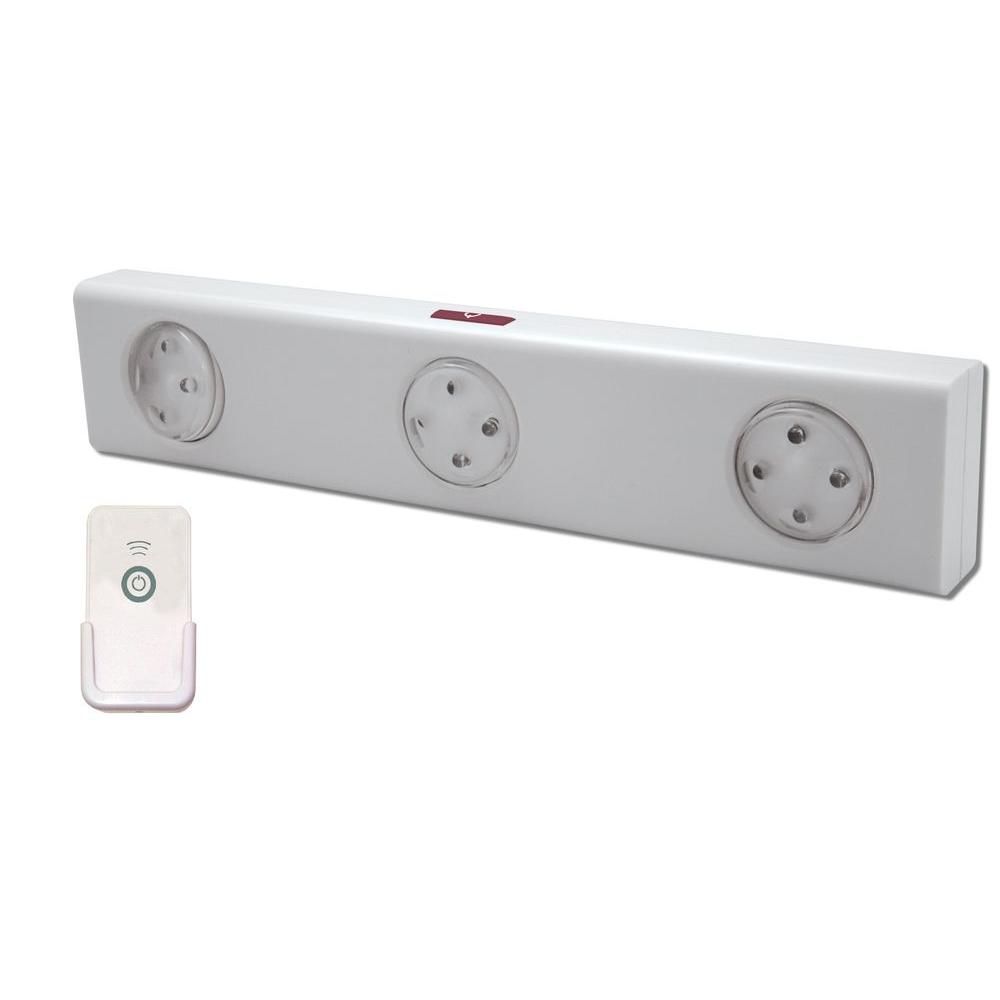 Rite Lite Led White Wireless Under Cabinet Light With Remote