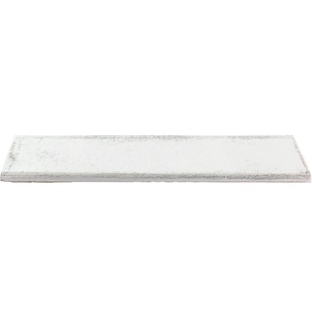 Tile Trim The Home Depot Moze White 3 In X 12 Ceramic Single Bullnose Trim