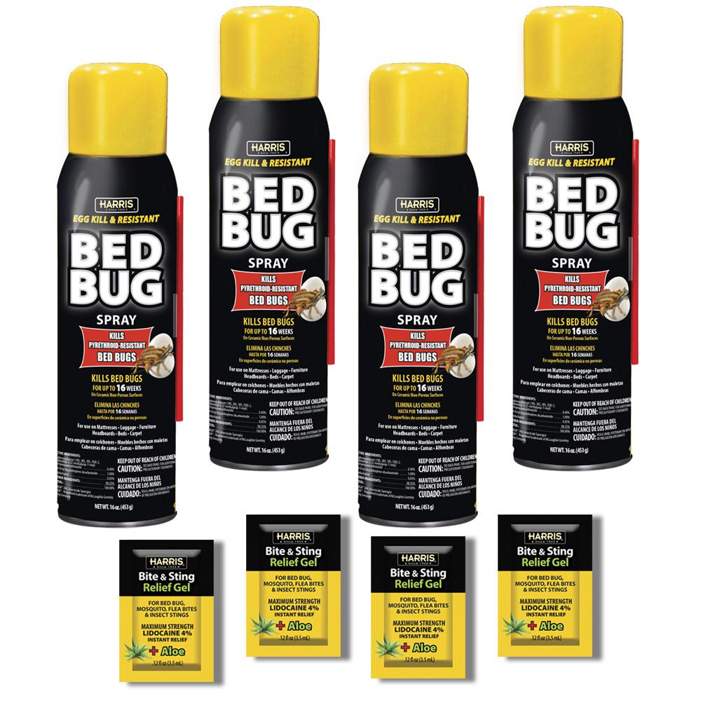 Harris 16 oz. Egg Kill and Resistant Bed Bug Spray (4Pack)BLKBB16A