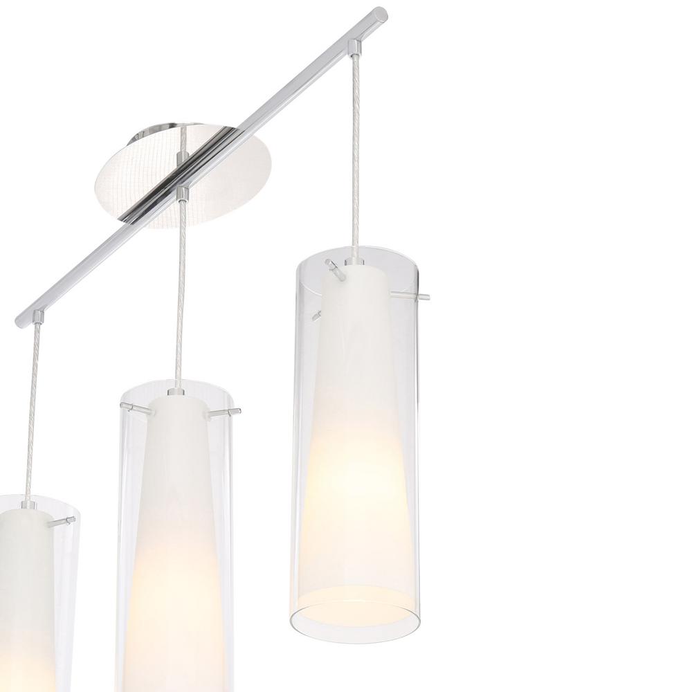 Eglo Pinto 3 Light Chrome Hanging 20508a The Home Depot Eglo Pinto 3 Light Chrome Hanging