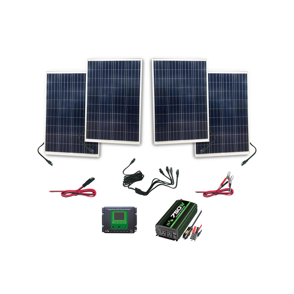 Nature Power 1150 Watt  Power Kit  400 Watts  of Solar 750  