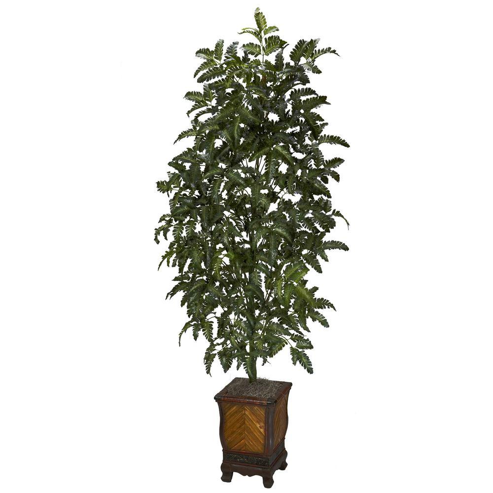Laura Ashley 60 in. Tall High End Realistic Silk Grass Floor Plant with