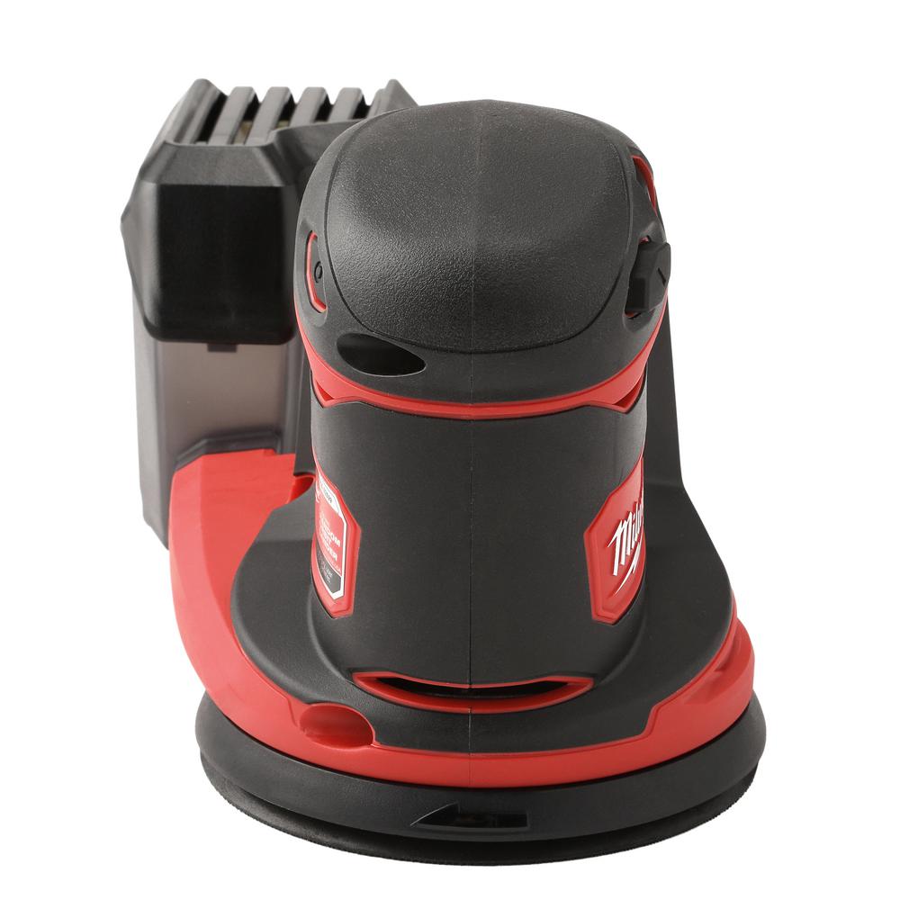 Milwaukee Random Orbit Sander 18V Lithium Ion Cordless Dust Canister