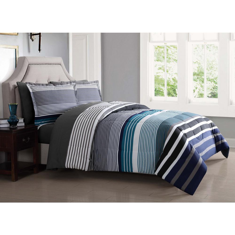 London Comforter Set Compare S At Nextag London Fog Abbington Blue 7 Piece Full Bed Ensemble