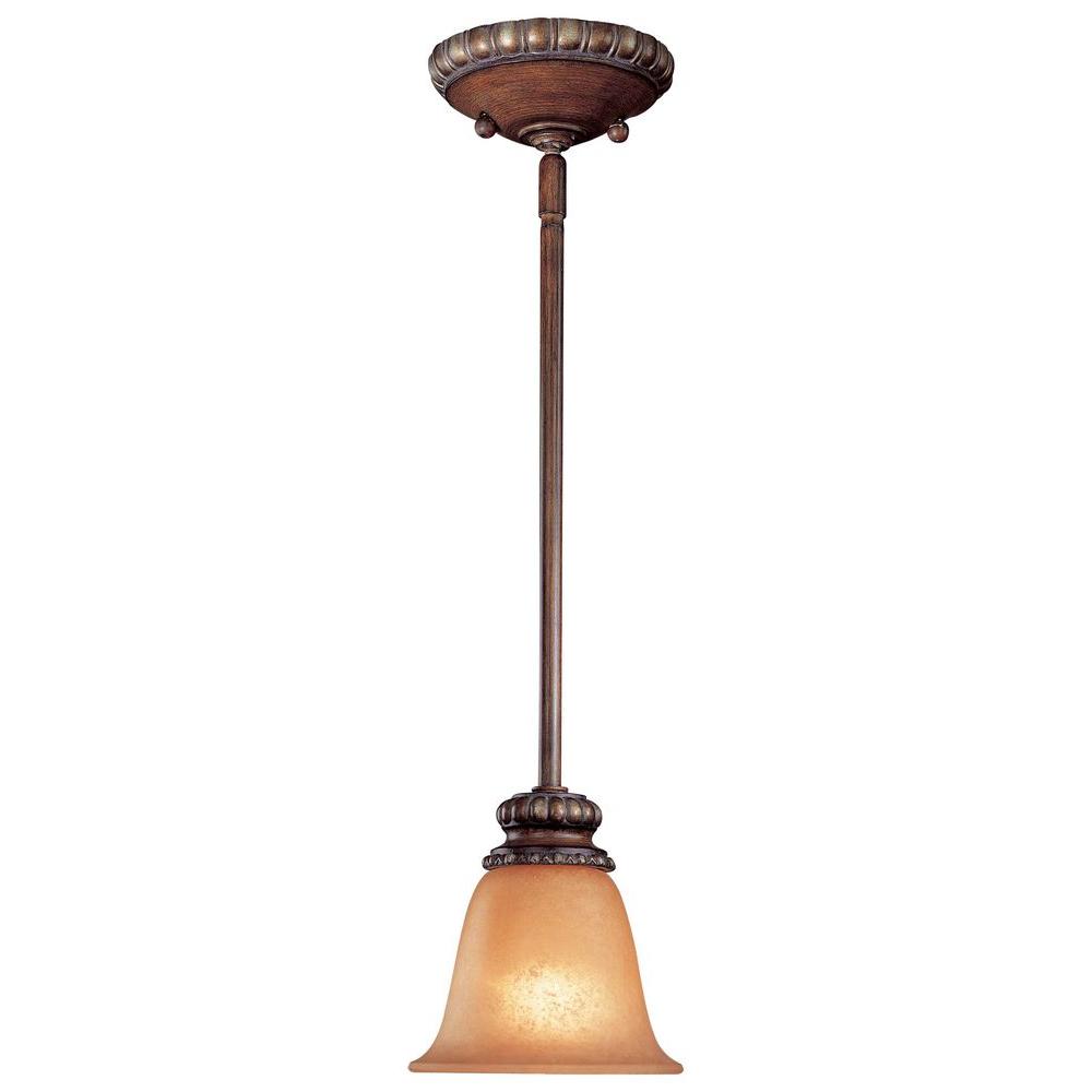 Minka Lavery Belcaro 1 Light Walnut Mini Pendant 950 126 Minka Lavery Belcaro 1 Light Walnut Mini Pendant