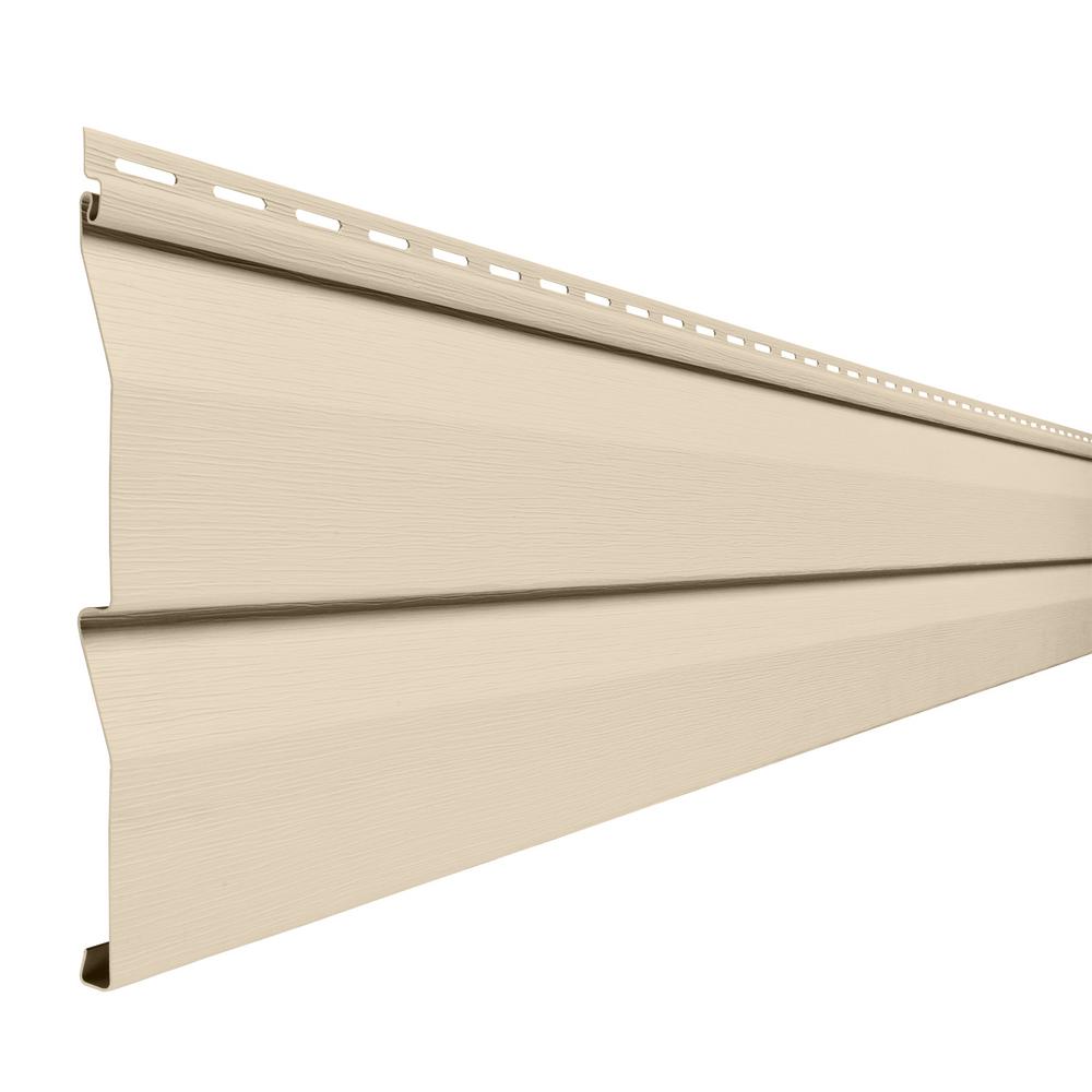 Double 4.5 in. x 145 in. Autumn Tan Dutch Lap Vinyl SidingPCD45M6HP The Home Depot