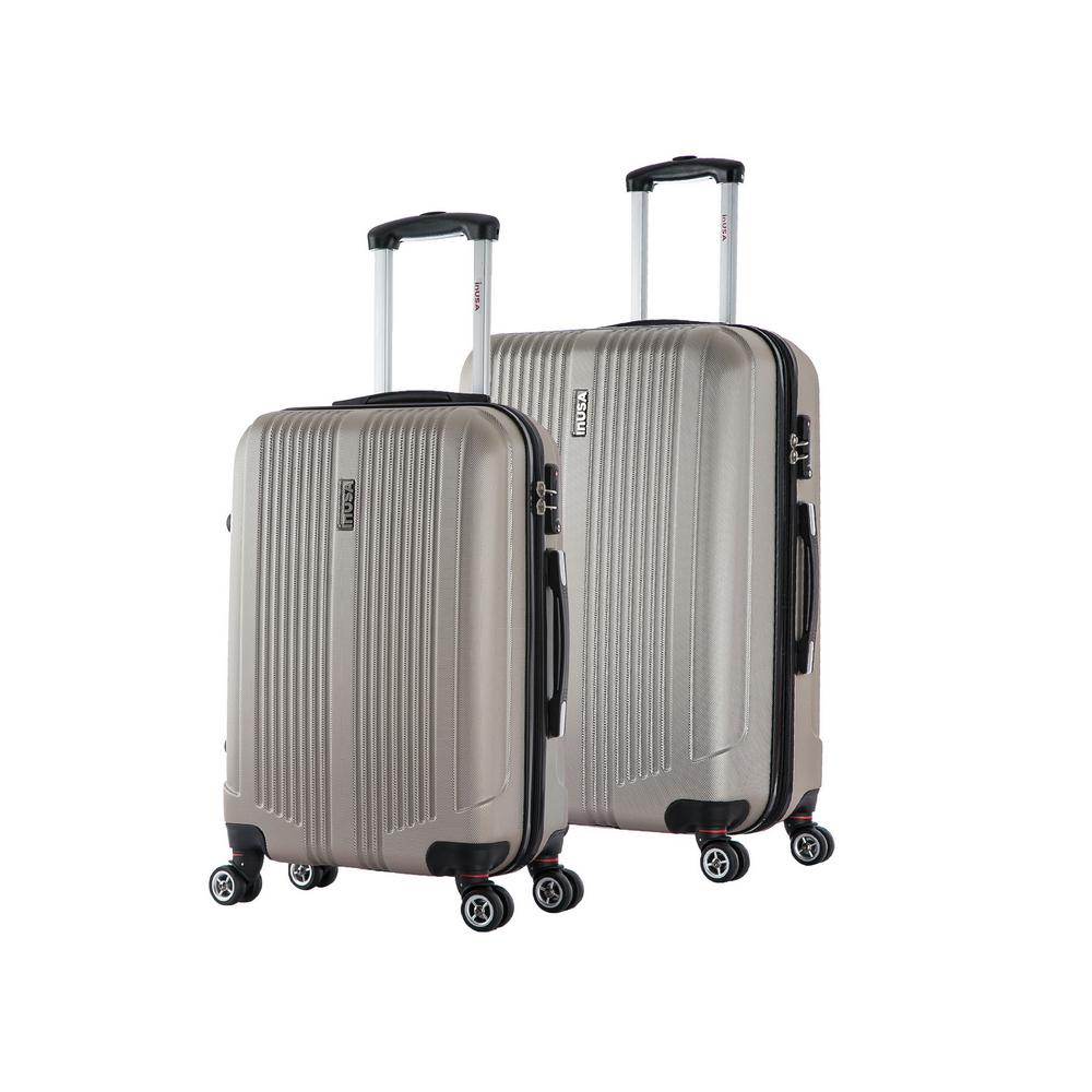 Champagne InUSA San Francisco 18-inch Carry-on Lightweight Hardside Spinner Suitcase