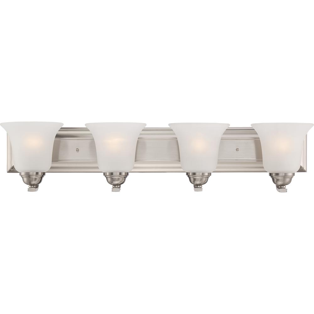 Glomar Klarissa 30 00 In 4 Light Brushed Nickel Vanity Light