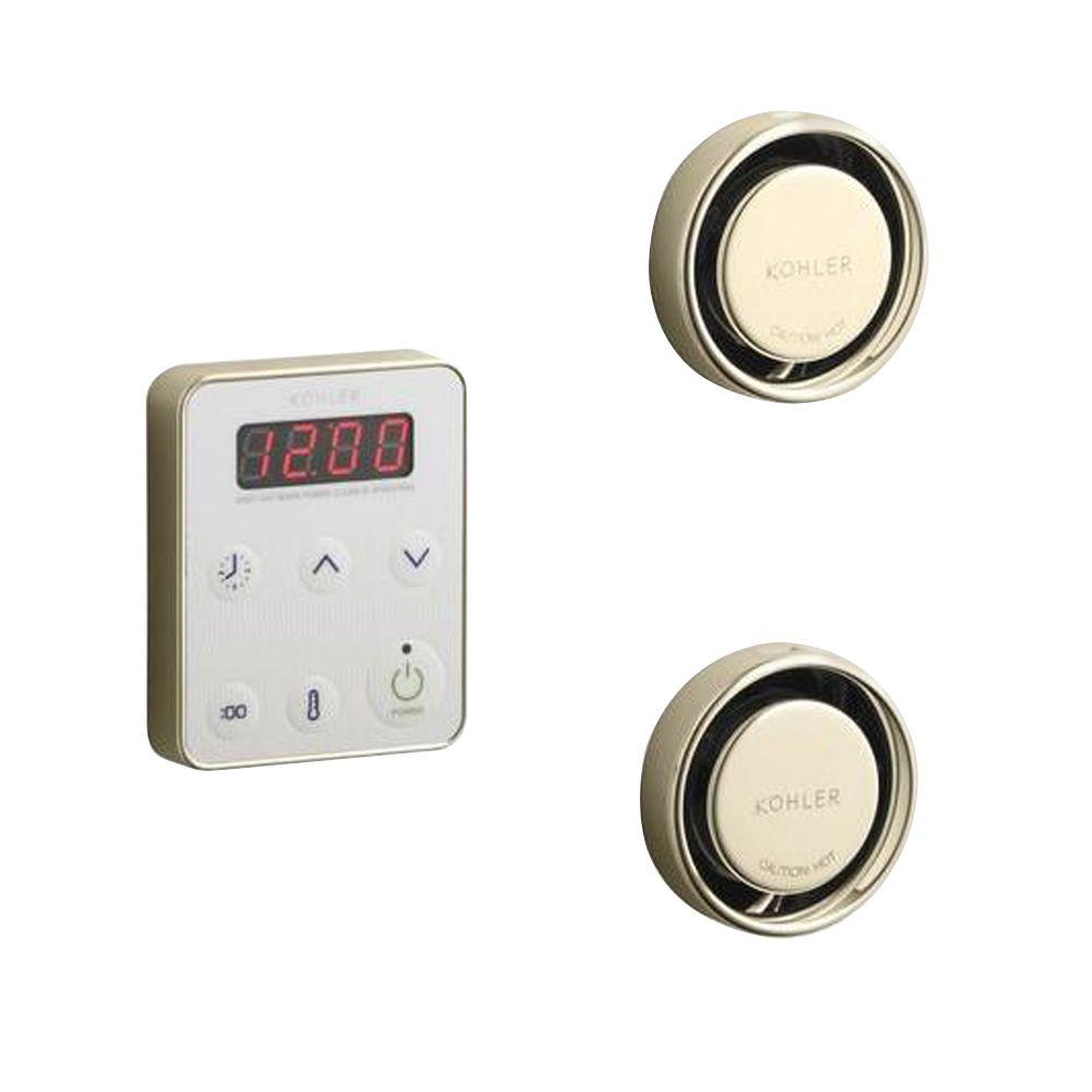 Kohler Fast Response Wall Mount Steam Bath Generator Control Kit In Vibrant French Gold Kohler Fast Response Wall Mount Steam Bath Generator Control Kit In Vibrant French Gold