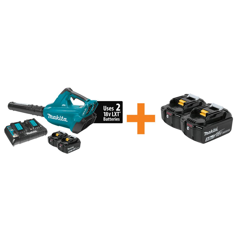 Makita 18-Volt X2 (36-Volt) LXT Lithium-Ion Brushless Cordless Blower Kit w/(2)... by Makita