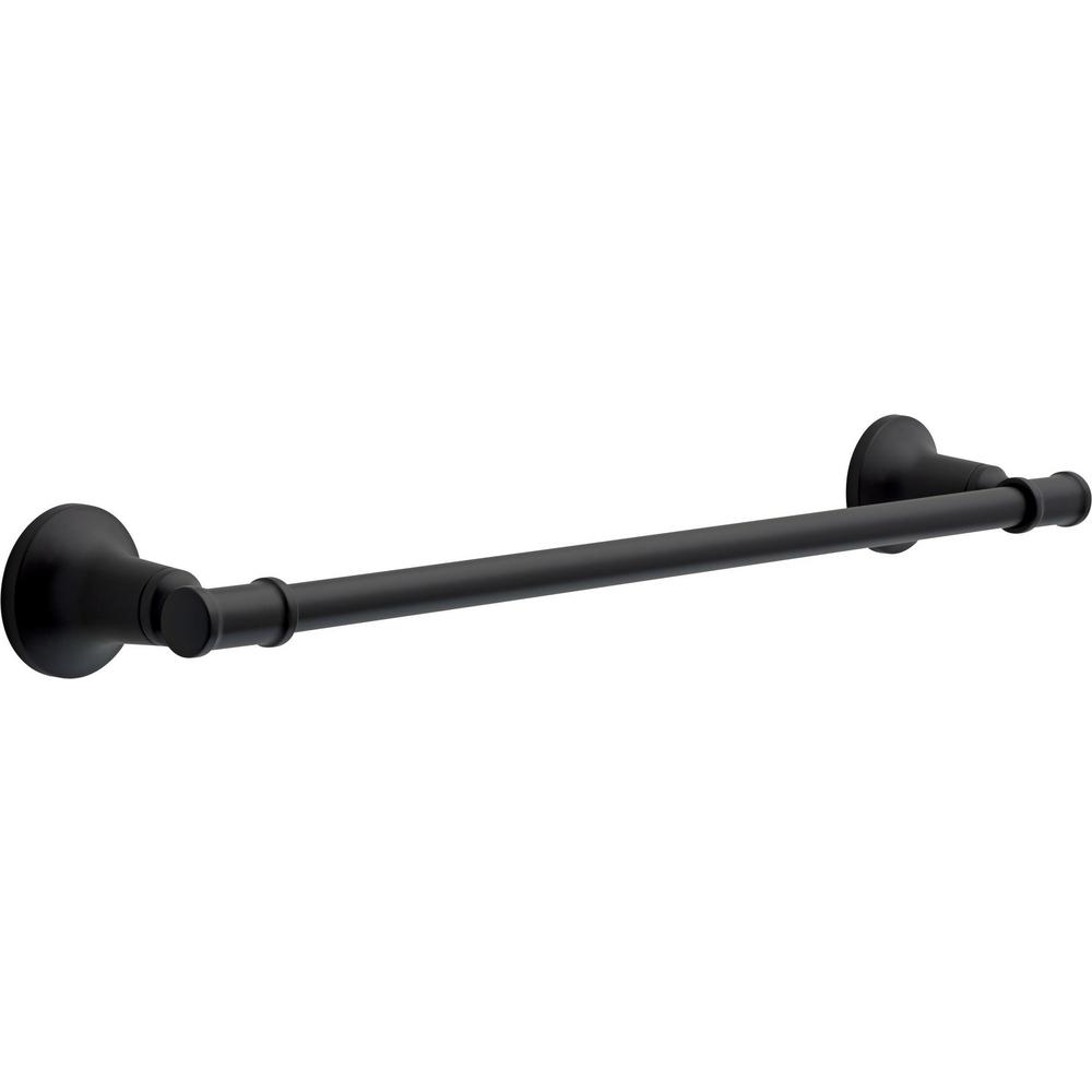 Delta Chamberlain 18 in. Towel Bar in Matte BlackCML18MB The Home Depot