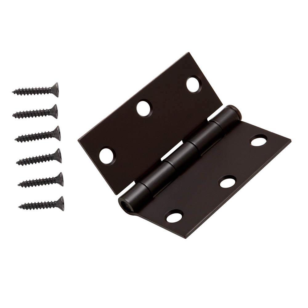 Butt Hinges 4 Pack Thickened Groove-Free 4in Flush Hinges Stainless Steel Door Hinges Smooth Movement Black Ideal for Internal External Doors Color : Black, Size : 4 inch