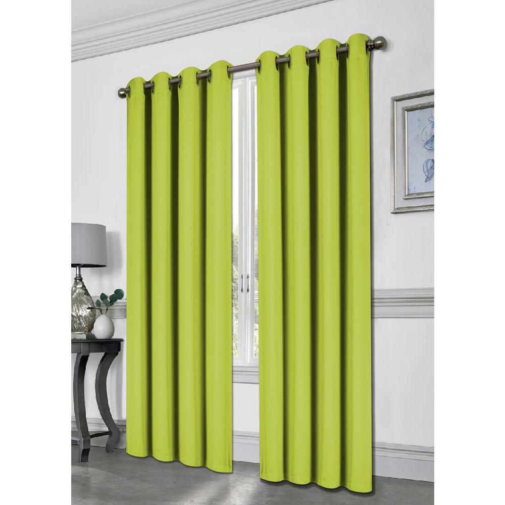 Lime Green Curtains D Window Treatments The Home Depot Tessa Lime