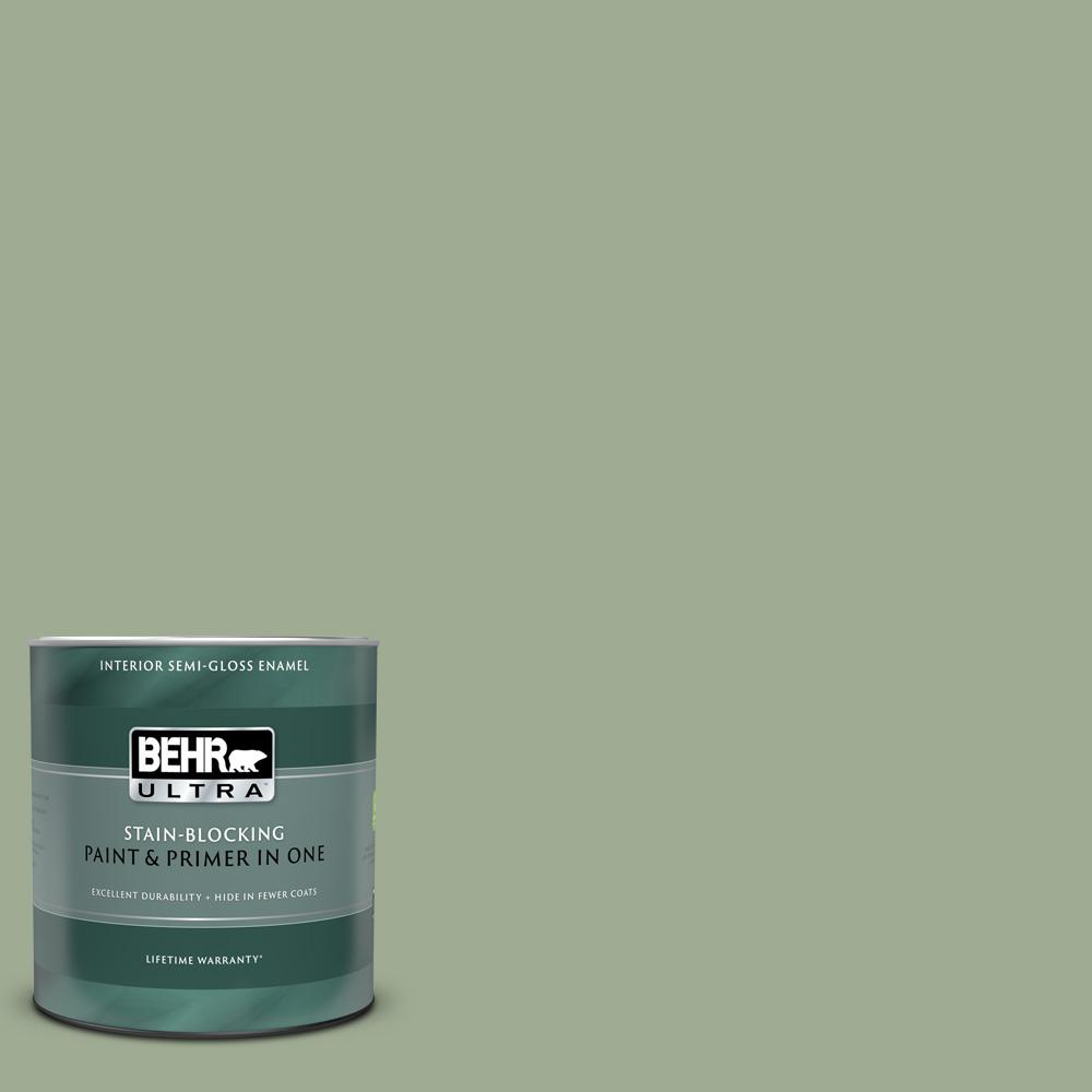 BEHR ULTRA 1 qt. S3904 Roof Top Garden SemiGloss Enamel Interior