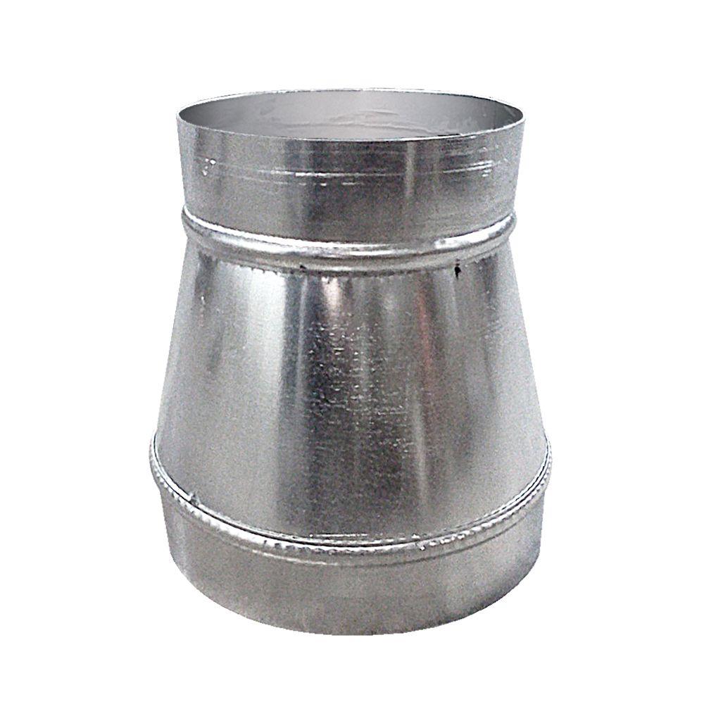 Master Flow Spiral Pipe 6 In To 4 24 Gauge Round Reducer 24 Gauge Round Reducer