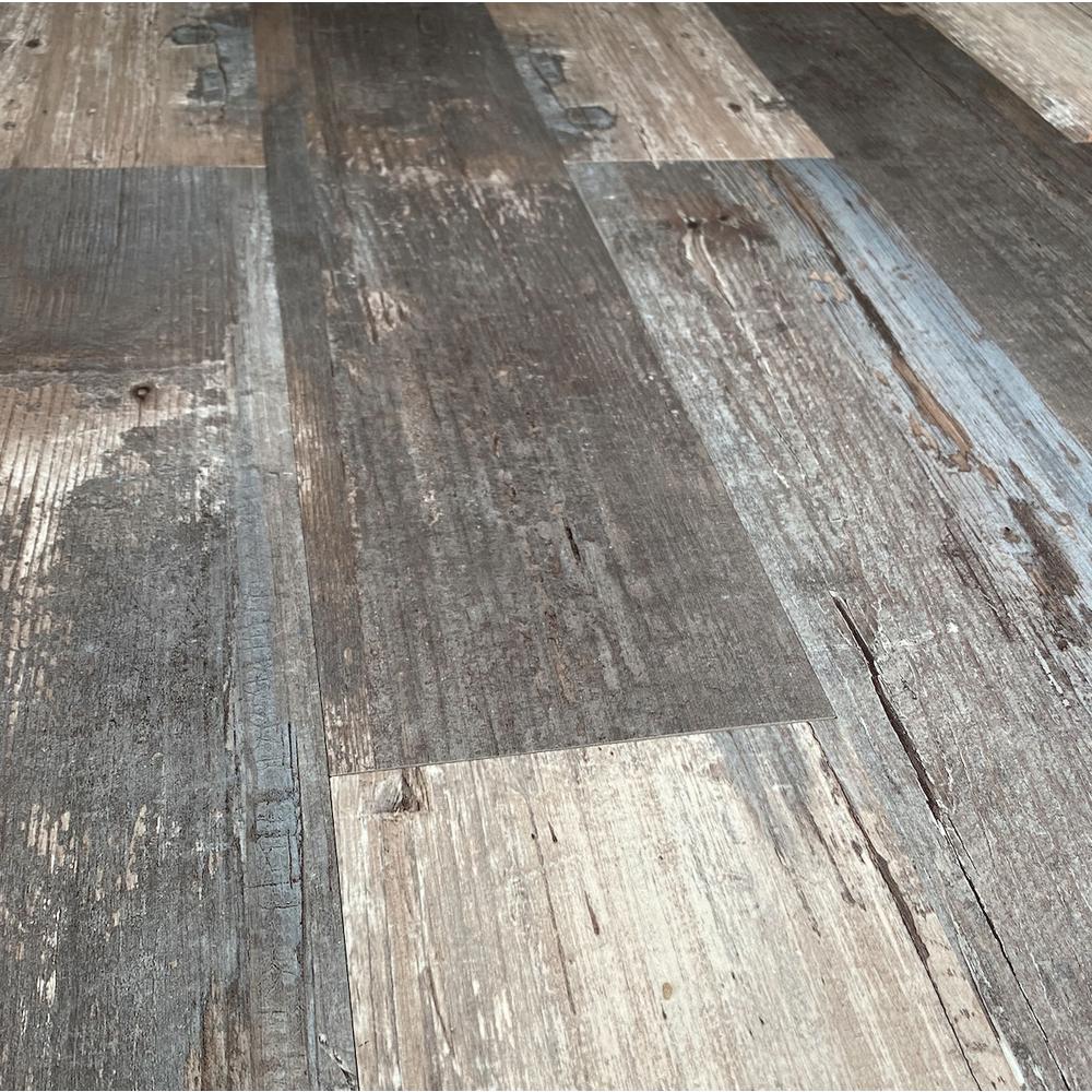 Deco Products COLORS Floor and Wall DIY Rumba Wood Aged 6 in. x 36 in ...