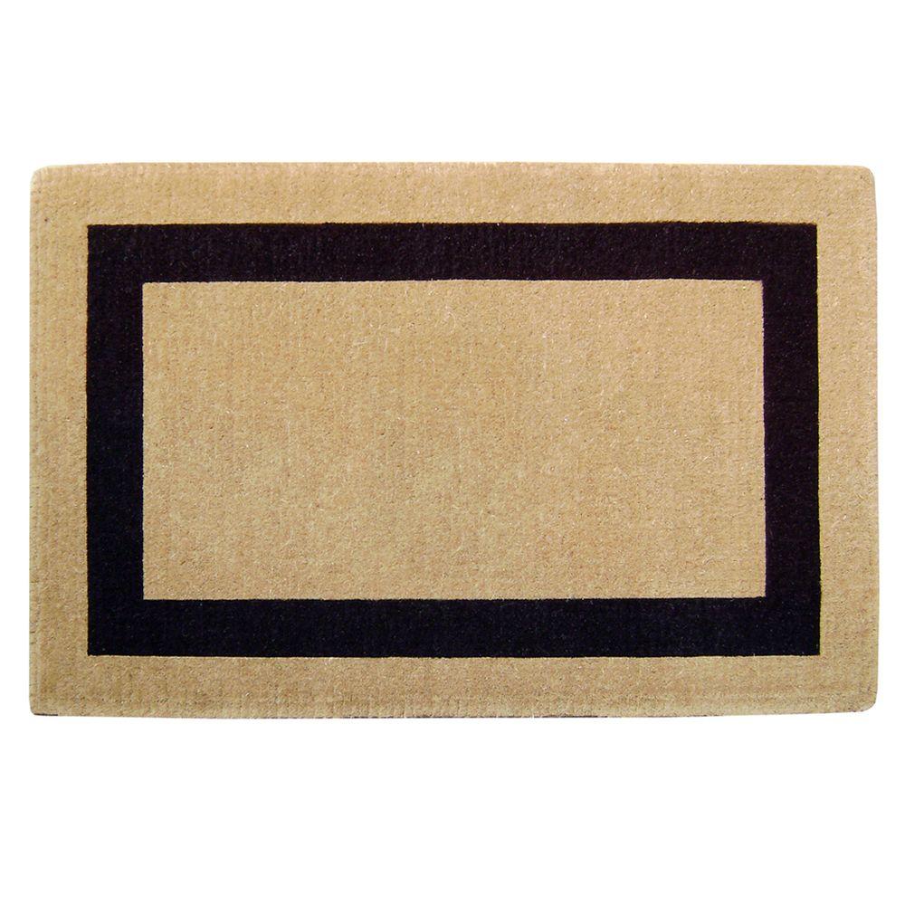 Outdoor Door Mats The Home Depot Single Picture Frame Black 38 In X 60 Heavy Duty Coir Door