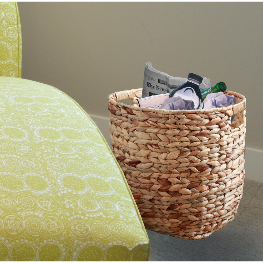 Wicker Waste Baskets Bathroom Decor The Home Depot