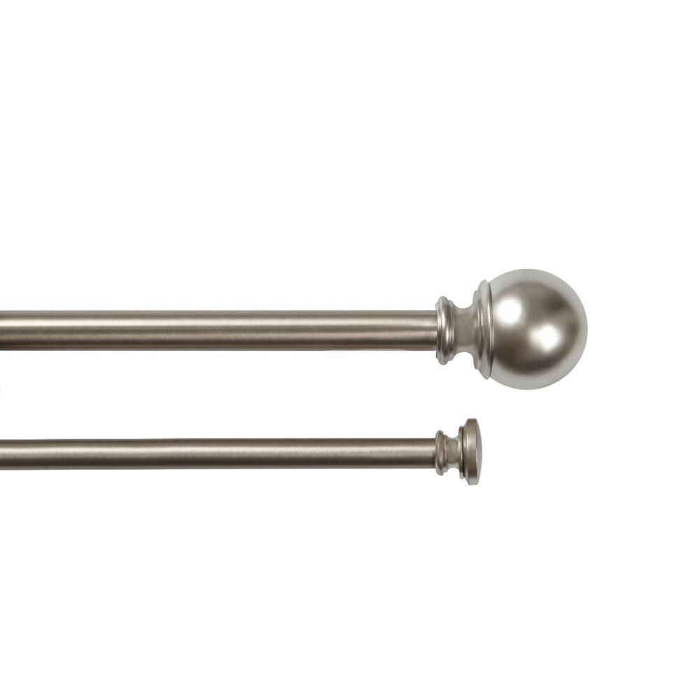 Umbra Diverge 5 8 In Dia Double Rod 88 In 120 In In Nickel