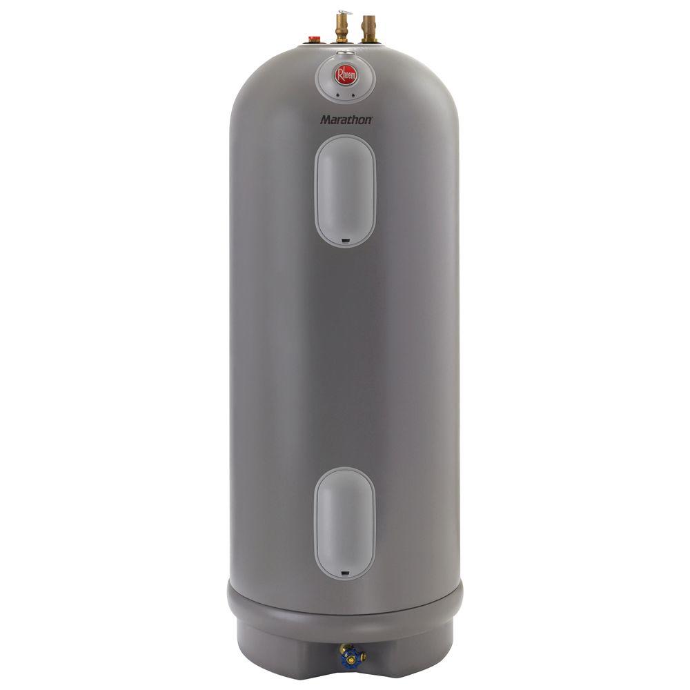 Rheem Marathon 40 Gal. Tall 4500/4500-Watt Elements Non Metallic Lifetime Electric Tank Water Heater-MR40245 - The Home Depot