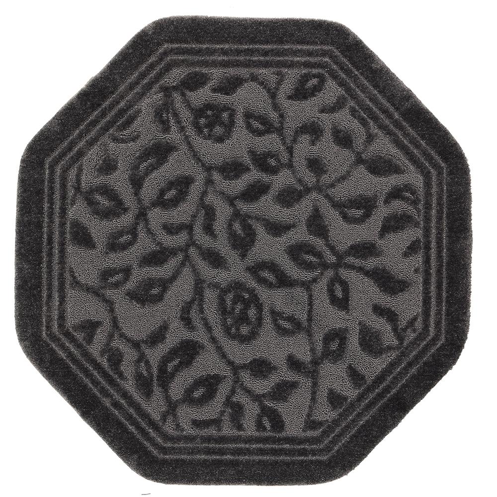 Mohawk Home Wellington 6 ft. x 6 ft. Nylon Octagon Bath Rug in Factory Gray353024 The Home Depot