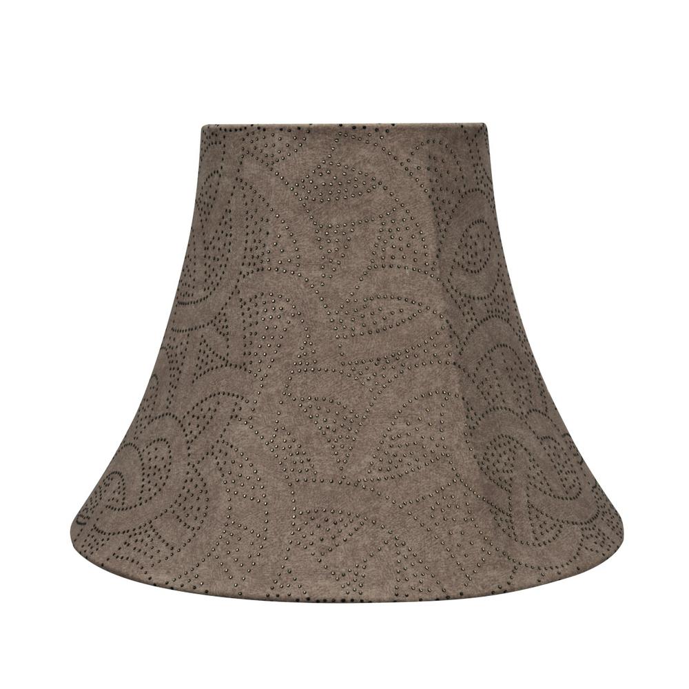 Aspen Creative Corporation 14 in. x 11 in. Brown Bell Lamp Shade30041 The Home Depot
