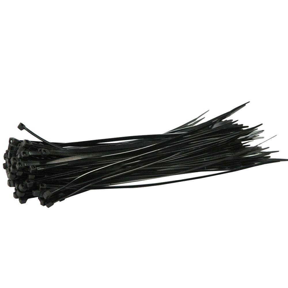 Commercial Electric 14 in. UV Cable Tie, Black (500-Pack)-GT ...