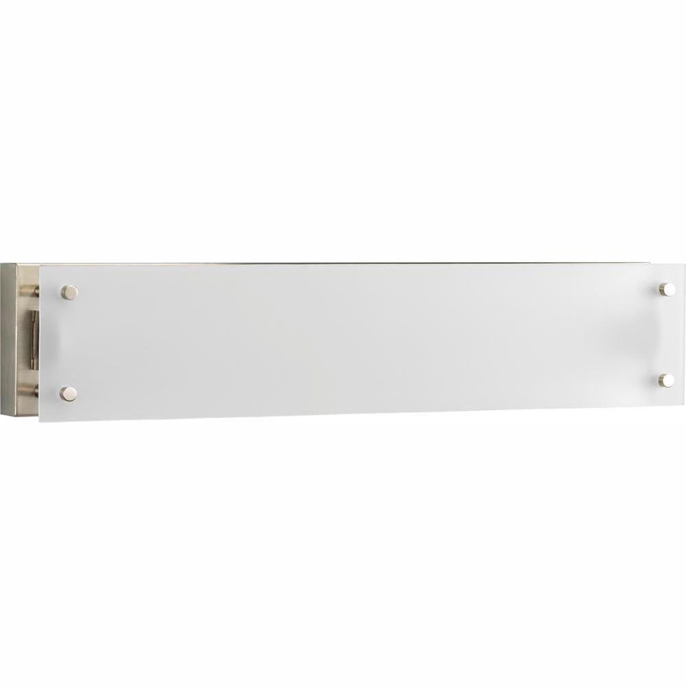 Progress Lighting 1-Light Brushed Nickel Fluorescent Bath Sconce with Etched Glass Shade was $88.53 now $42.85 (52.0% off)