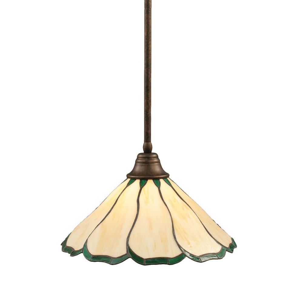 Filament Design Concord 1Light Bronze Pendant with Honey and Hunter