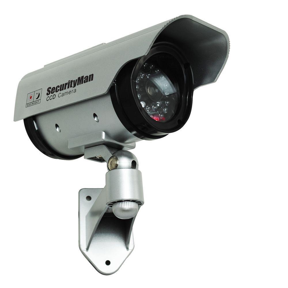 SecurityMan Solar Indoor/Outdoor Dummy Security Camera ...