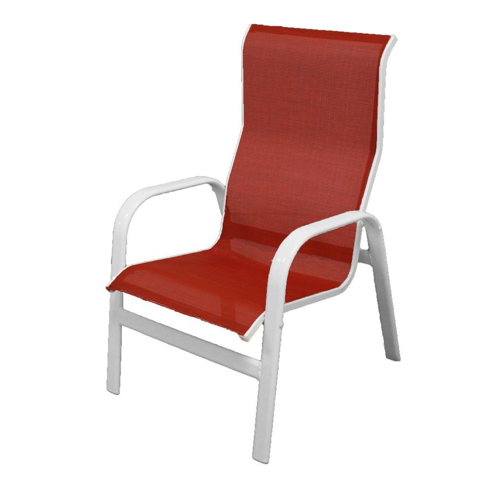 sling outdoor chair dining marco island aluminum stackable grade commercial match mix chairs cafe hampton bay ms patio depot