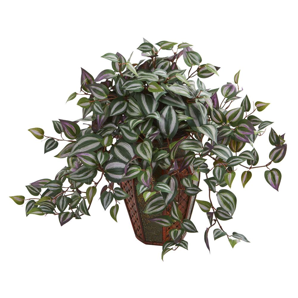 Nearly Natural Indoor Wandering Jew Artificial Plant in ...