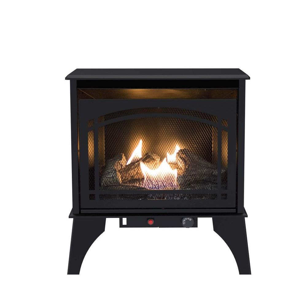 Pleasant Hearth 23.5 in. 20,000 BTU Compact VentFree Dual Fuel Gas