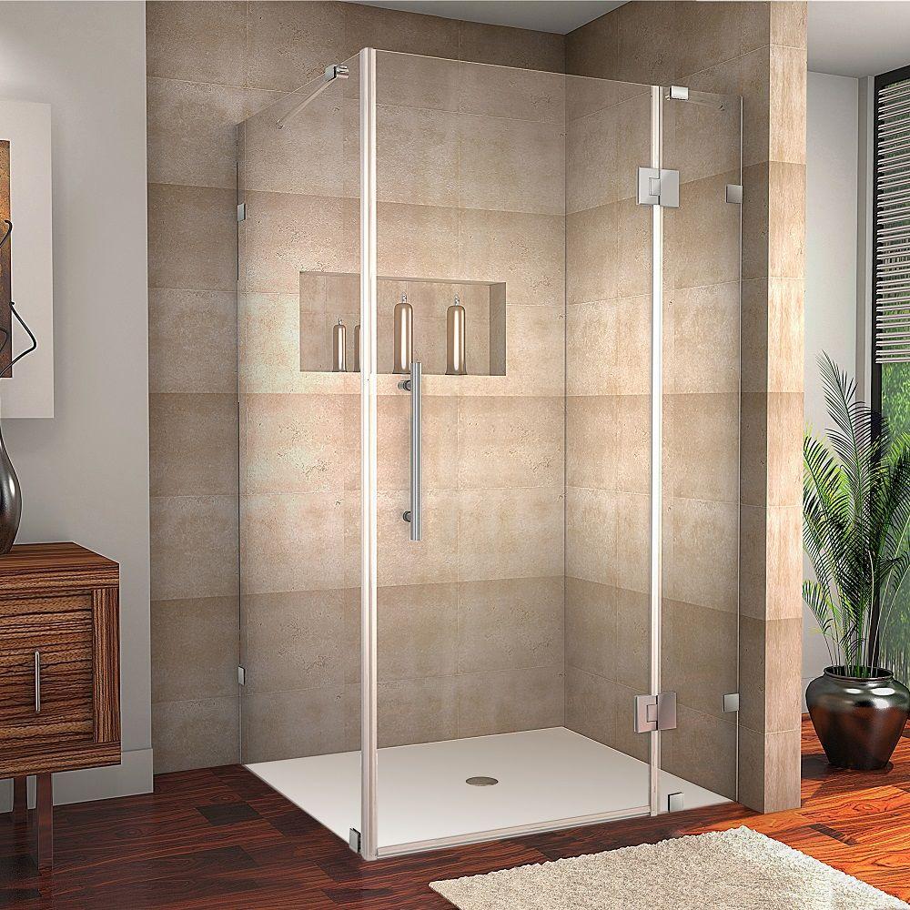 Aston Avalux 40 In X 72 In Frameless Shower Enclosure In Chrome