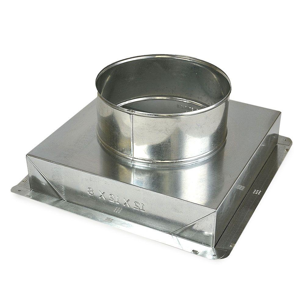 Details About Galvanized Steel Ceiling Register Box Hvac Duct Boot Venting Part 12x12x10 In