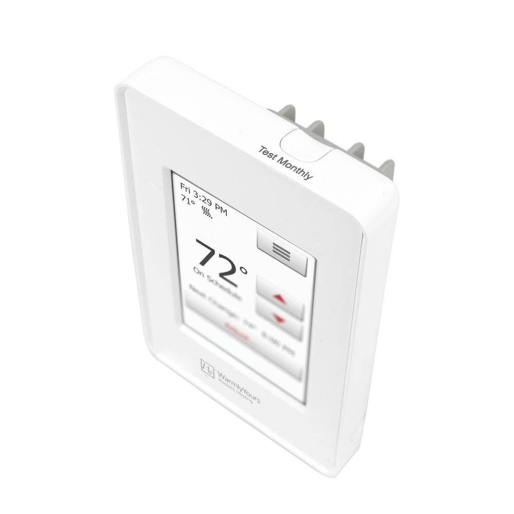 Warmlyyours Nspire Touch Programmable Thermostat With Floor Sensor Udg4 4999 Wy The Home Depot - Warmly Yours Thermostat Manual Warmlyyours Nspire Touch Programmable Thermostat With Floor Sensor Udg4 4999 Wy The Home Depot - Warmly Yours Thermostat Manual