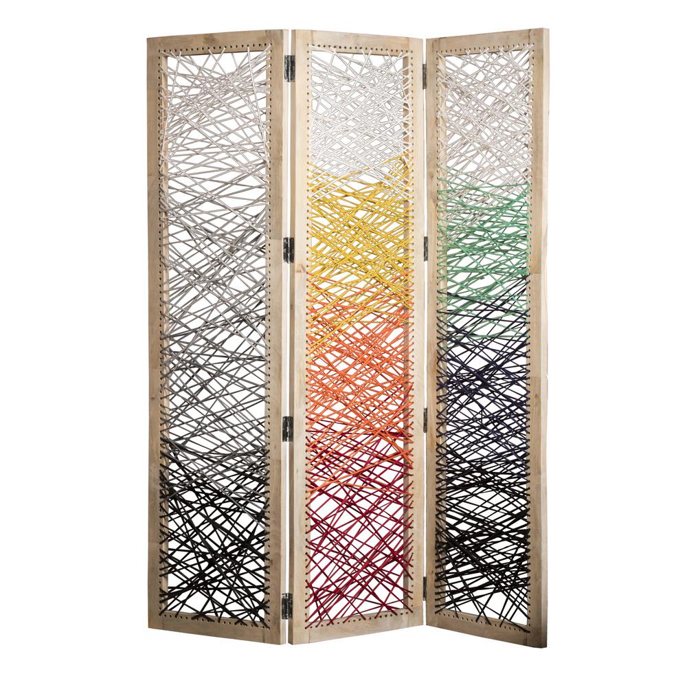 Crisscross 6 Ft Multi 3 Panel Room Divider