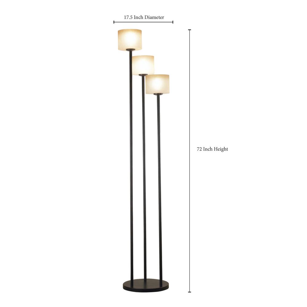 Kenroy Home Matrielle 72 In 3 Light Oil Rubbed Bronze Torchiere